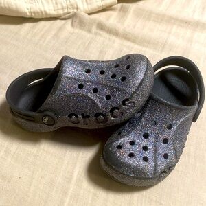 Girl glitter crocs